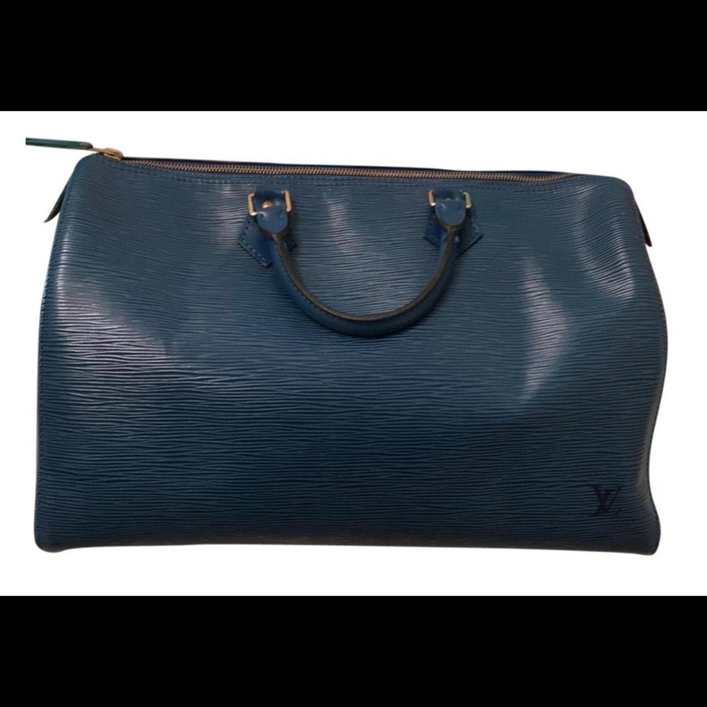 💯 Authentic LV Speedy 35 Epi Leather Satchel